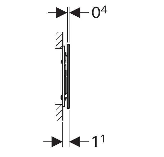 Клавіші змиву води Geberit Sigma 70 (8) 115.625.SI.1