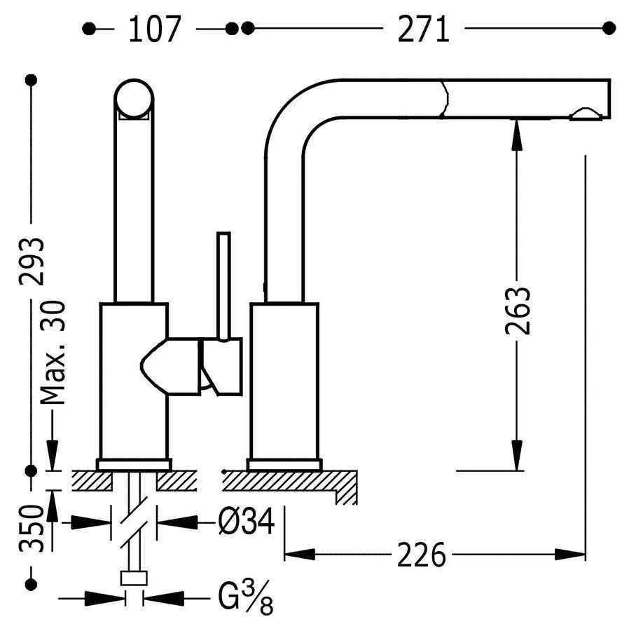 Змішувачі на кухню Tres 162437