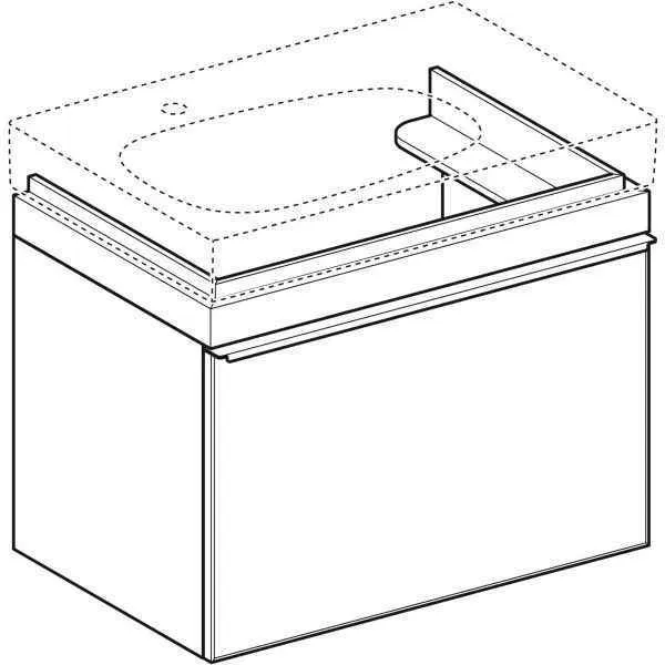 Тумба для умивальника Geberit CITTERIO 500.556.JI.1 500.557.JJ.1