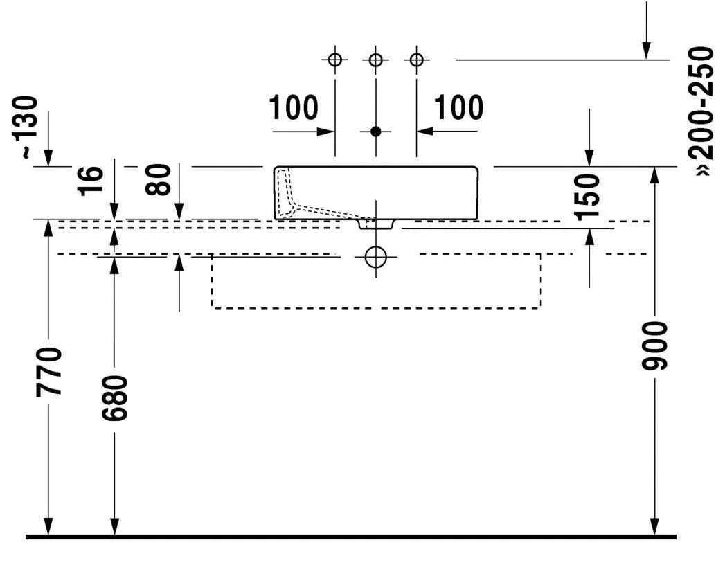 Умивальник на стільницю Duravit Vero 0455500000