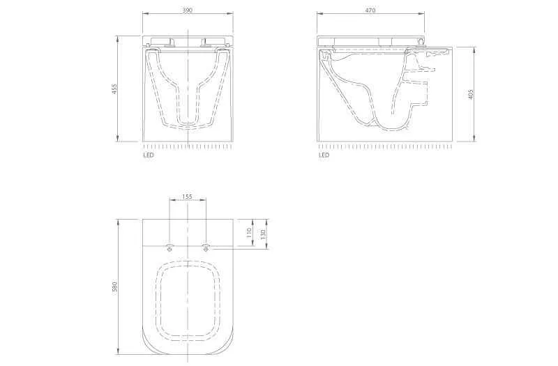 Унітаз підлоговий Knief Shine