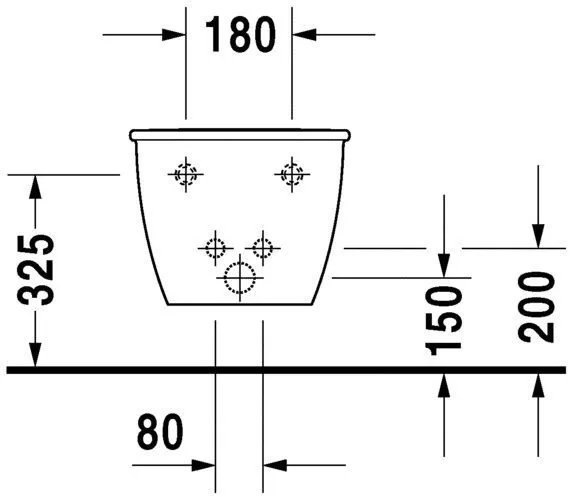 Биде подвесное Duravit Darling New (компакт)