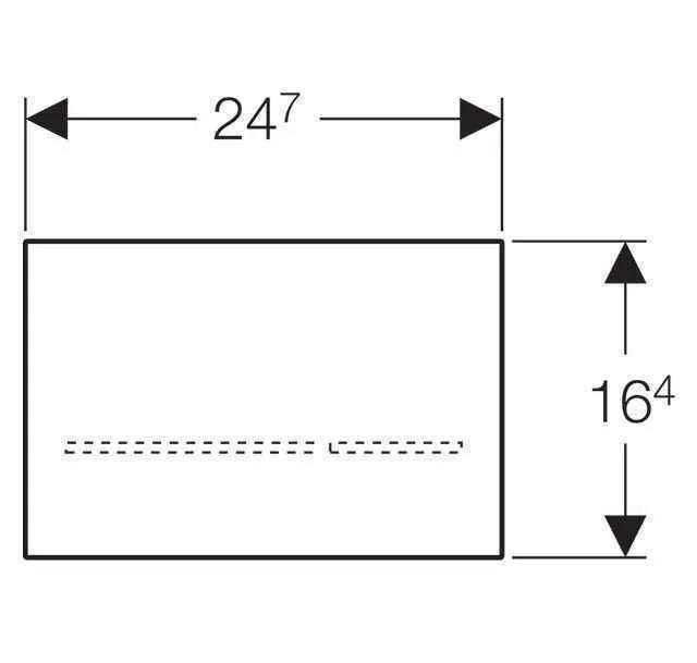 Клавіші змиву води Geberit Sigma 80 (8) 116.092.SG.1