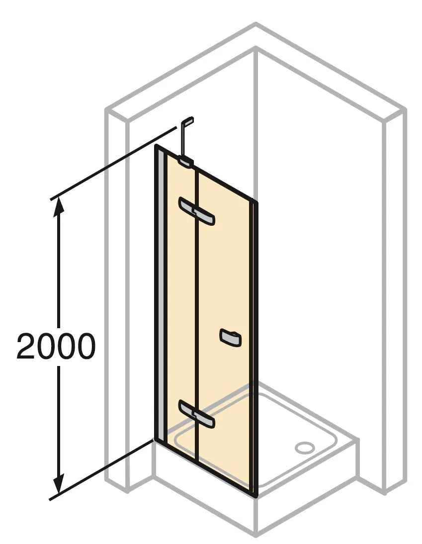 Распашная душевая дверь Huppe Enjoy elegance 670051.091.321