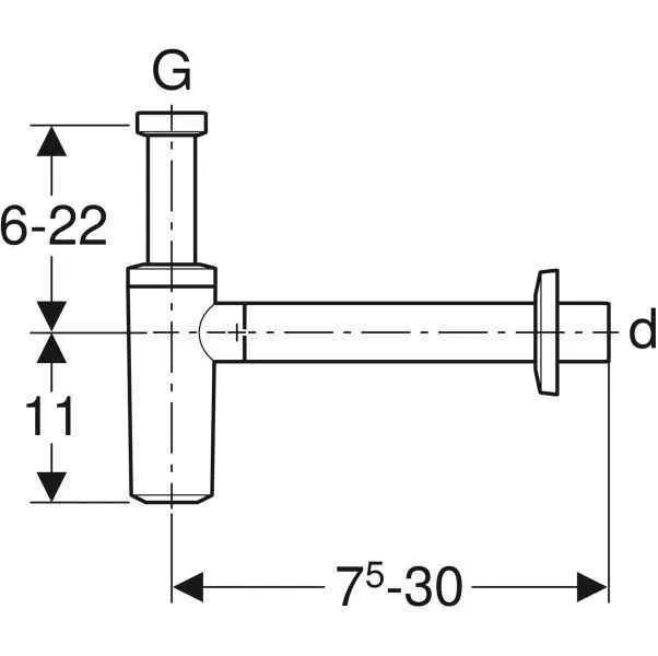 Сифон для раковини Geberit 151.035.11.1