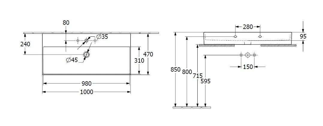 Раковина на столешницу Villeroy and Boch Memento 2.0 4A221HS5