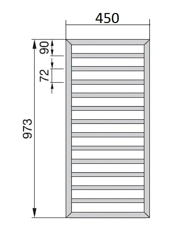 Рушникосушка Zehnder Subway SUB-100-045