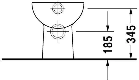 Унитаз напольный Duravit D-Code (под скрытый бачок)  21080900002