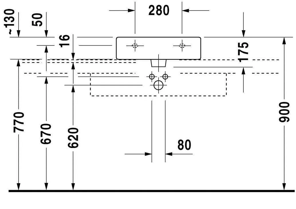 Умивальник на стільницю Duravit Vero 0454500027