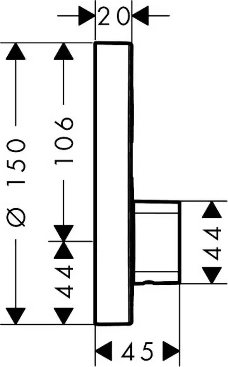 Смеситель для душа Hansgrohe ShowerSelect S 15747000