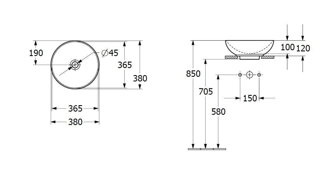 Раковина на столешницу Villeroy and Boch Loop and Friends 4A4500RW