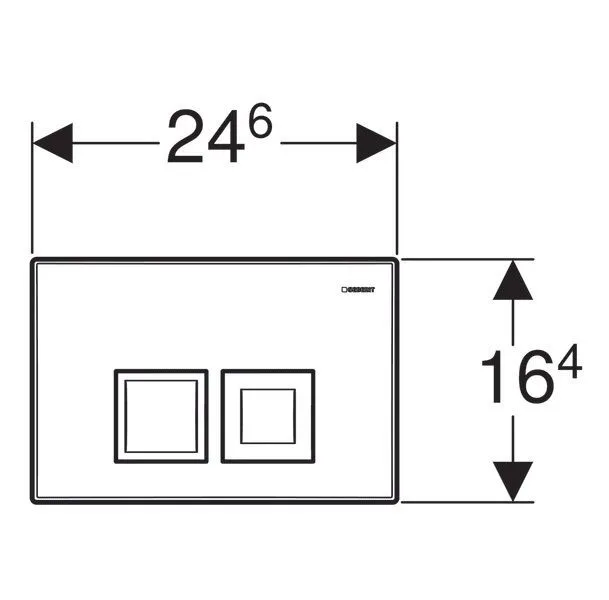 Клавиши смыва воды Geberit Delta 50 115.135.46.1