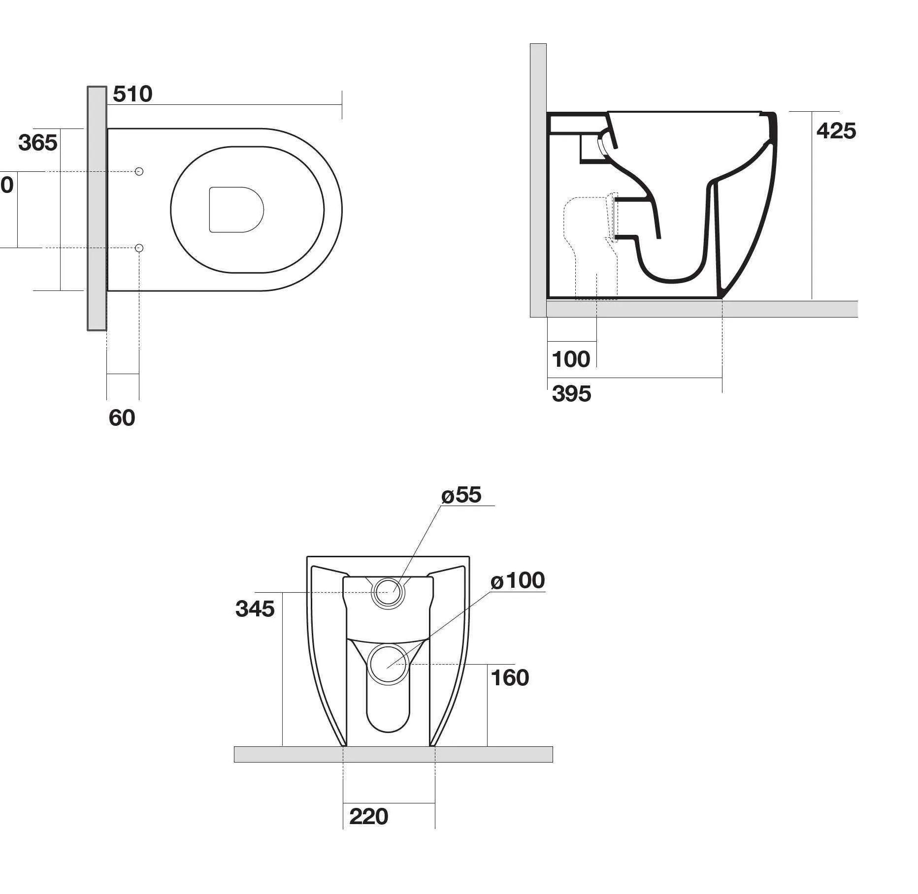 Унітаз підлоговий AXA Glomp 0201409