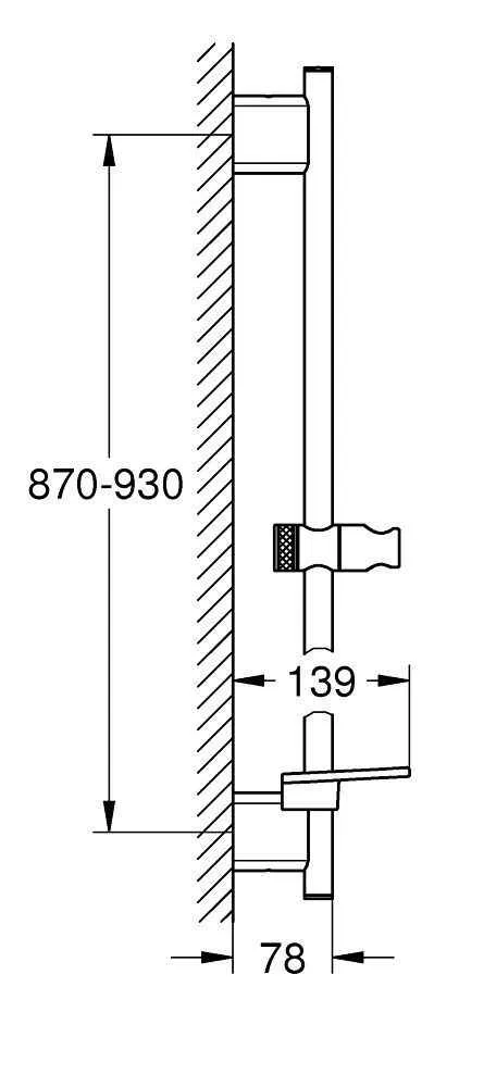 Штанга Grohe Rainshower SmartActive 26603AL0