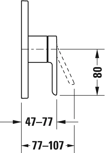 Смеситель для душа C.1 Duravit C14210010010