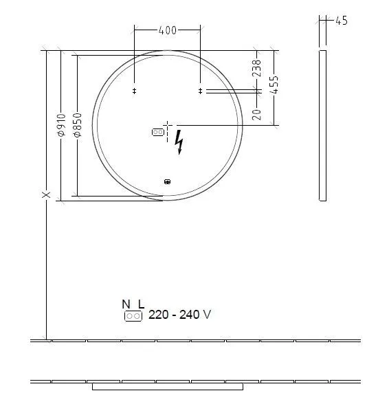 Зеркало с подсветкой Subway 3.0 Villeroy & Boch A4649100