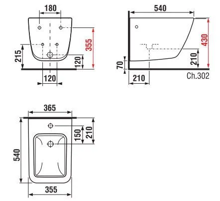 Біде підвісне Jika Pure H8304210003021