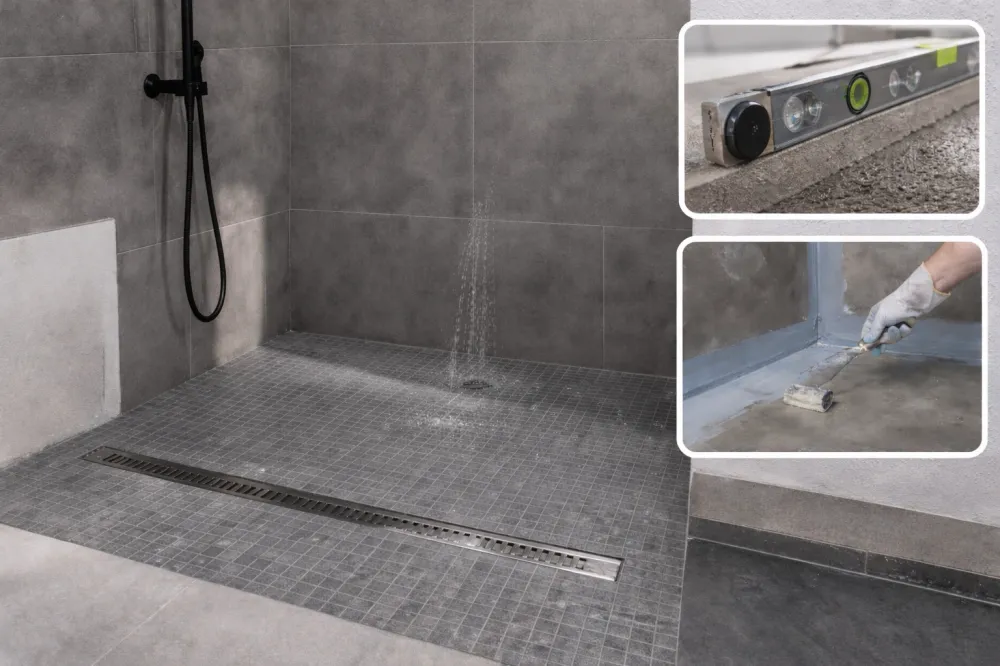 Душ без поддона: 10 ошибок, которые приводят к протечкам