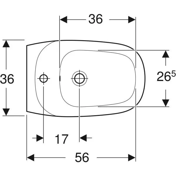 Биде напольное Geberit CITTERIO