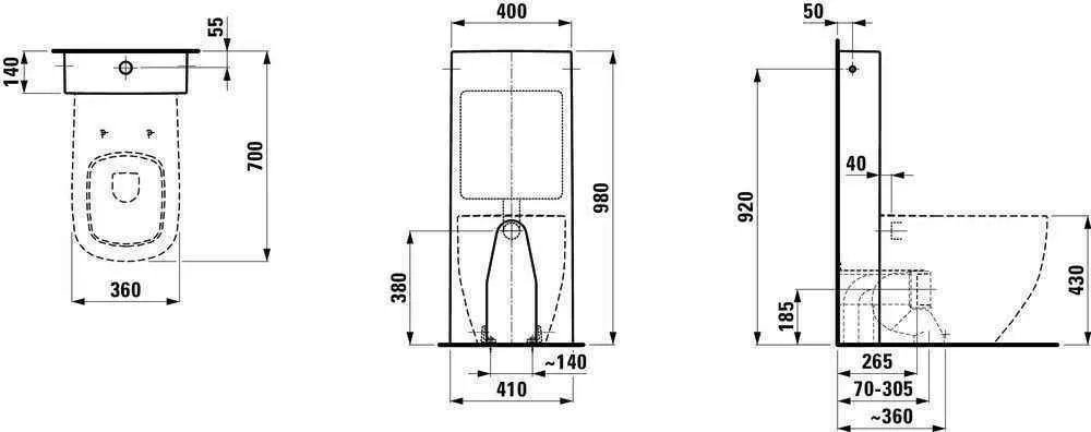 Бачок Laufen Palomba H8286630008831