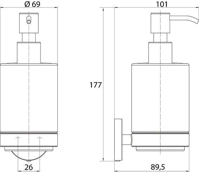 Дозатор Emco Round 4321 133 00