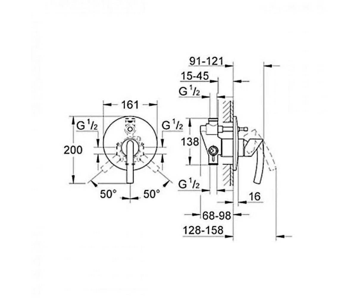 Смеситель для ванны Grohe 29039000