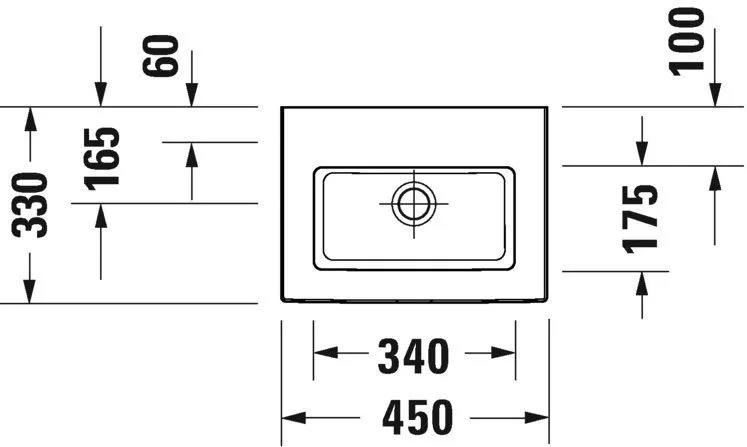 Умывальник Duravit White Tulip 0737450070