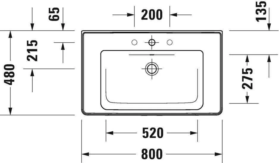Умивальник Duravit D-Neo 2367800060