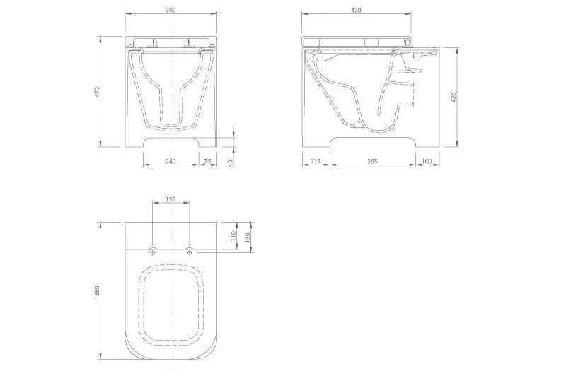 Унітаз підлоговий Knief Feel