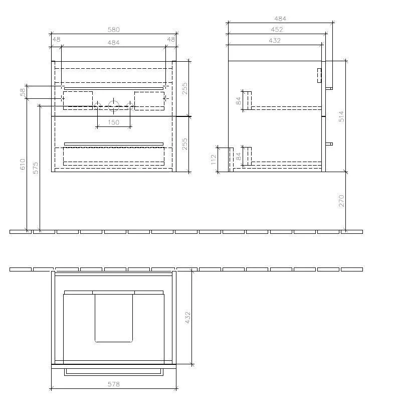 Тумба для умывальника Avento Villeroy and Boch A88900B3