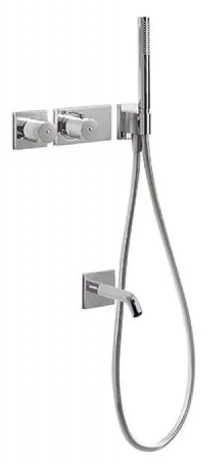 Набор: Термостат, излив и  душевой набор Tres Block System 20735208
