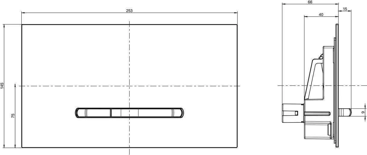 Кнопка змиву води Villeroy & Boch E300 922169AN