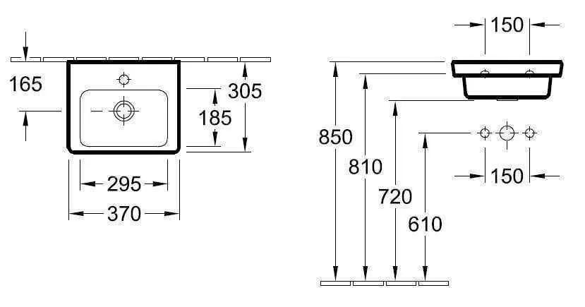 Підвісний умивальник Villeroy and Boch Subway 2.0 73173701