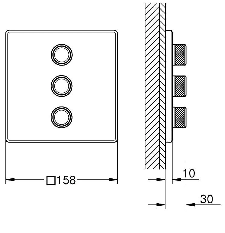 Управление для термостата Grohe Grohtherm SmartControl 29127AL0