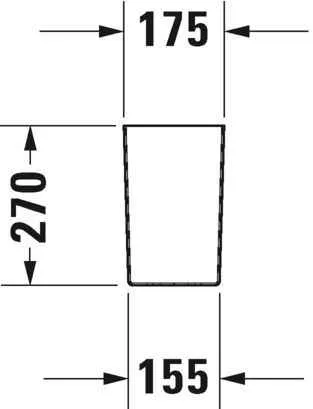 Напівп'єдестал Duravit 0858310000