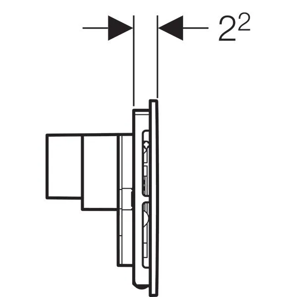 Клавиши смыва воды Geberit Sigma 40 115.600.KR.1