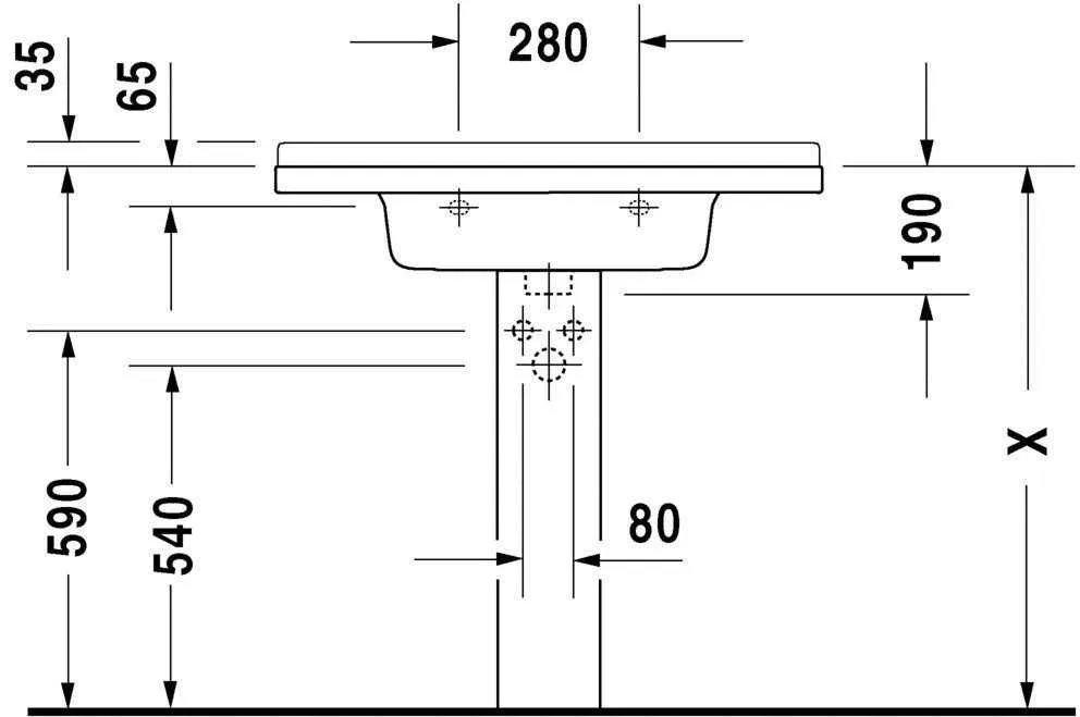 Умивальник Duravit Starck 3 0304800000