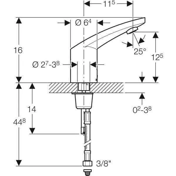 Сенсорний змішувач Geberit 116.155.21.1