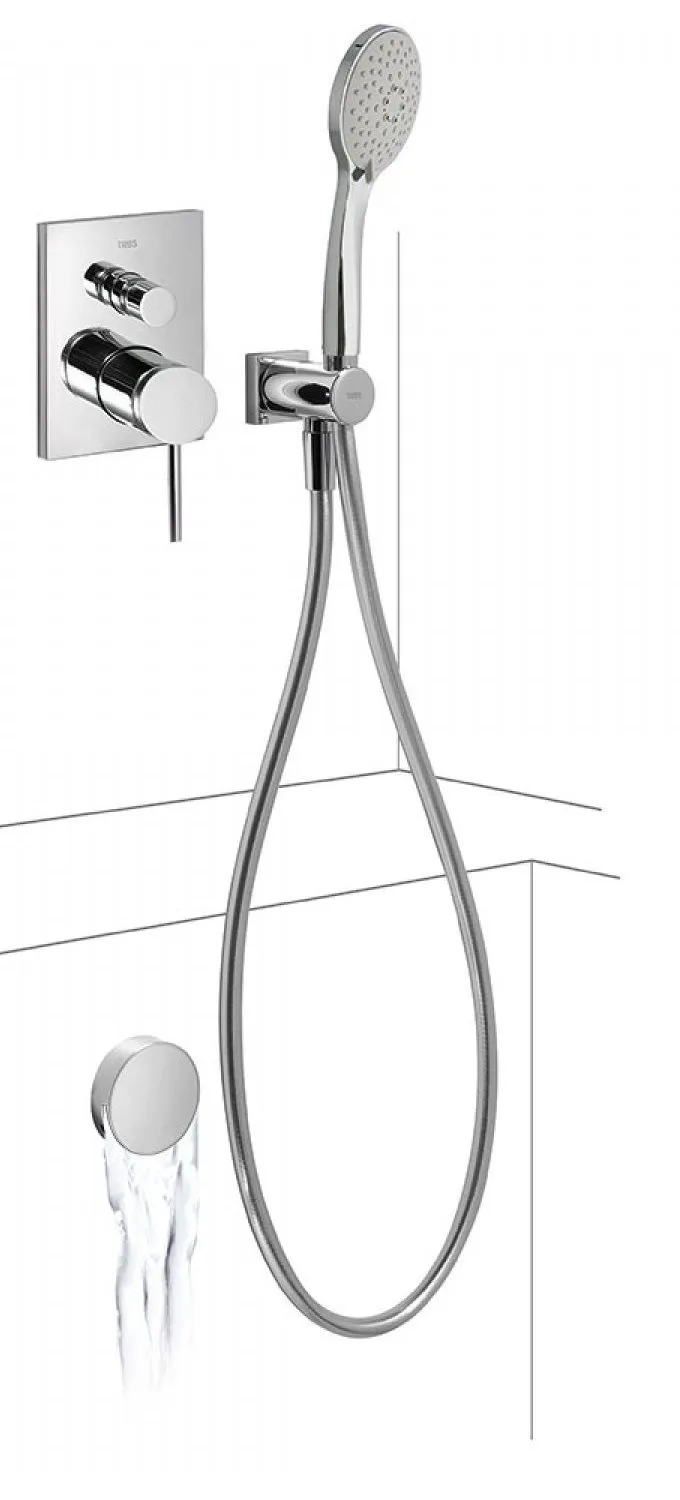 Набор: Смеситель, излив и душевой набор Tres Mono-Term