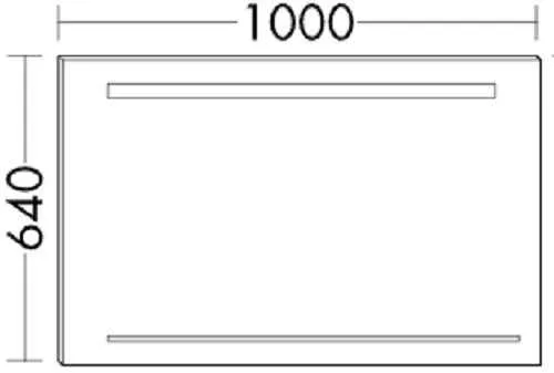 Дзеркало Burgbad Yumo SIHH100