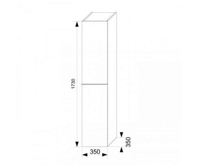 Пенал Jika Pure H4559521745001 (правосторонний)