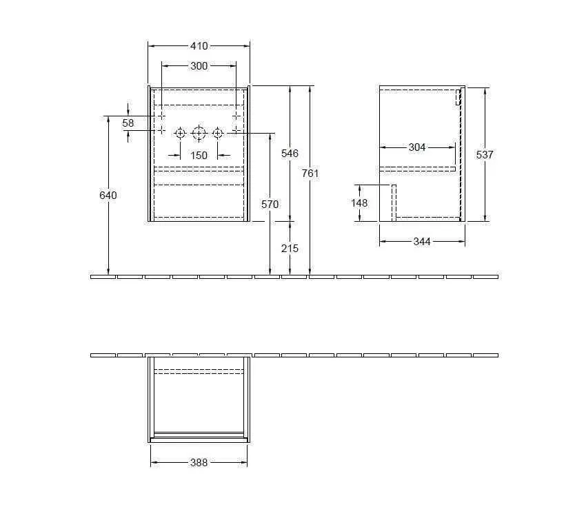 Тумба для умивальника Collaro Villeroy and Boch C00501VG