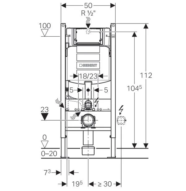 Инсталляция для унитаза Geberit Duofix Sigma 111.362.00.5