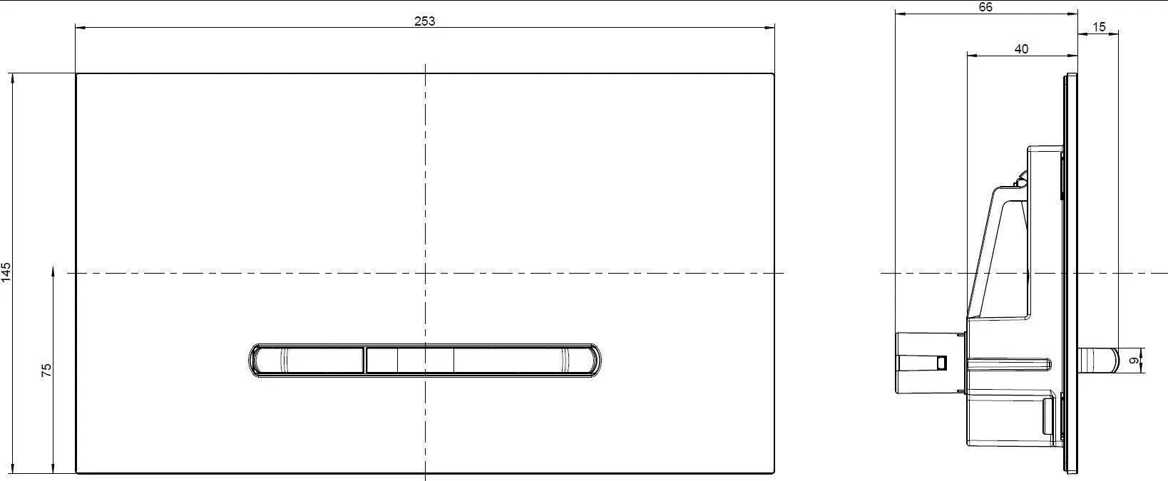Клавиша смыва воды Villeroy & Boch E300 92218061