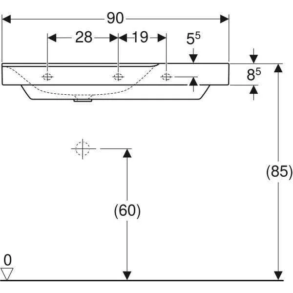 Дзеркальний шафачик Geberit CITTERIO 500.534.01.1