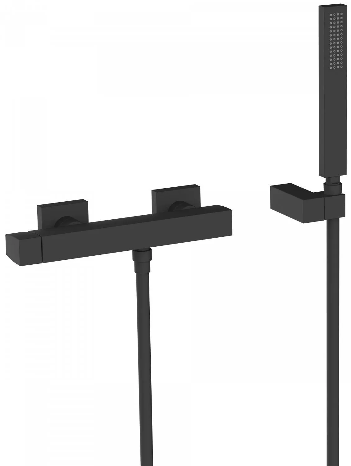 Наборы: смеситель для душа с душевым набором Tres Slim 20216701NM