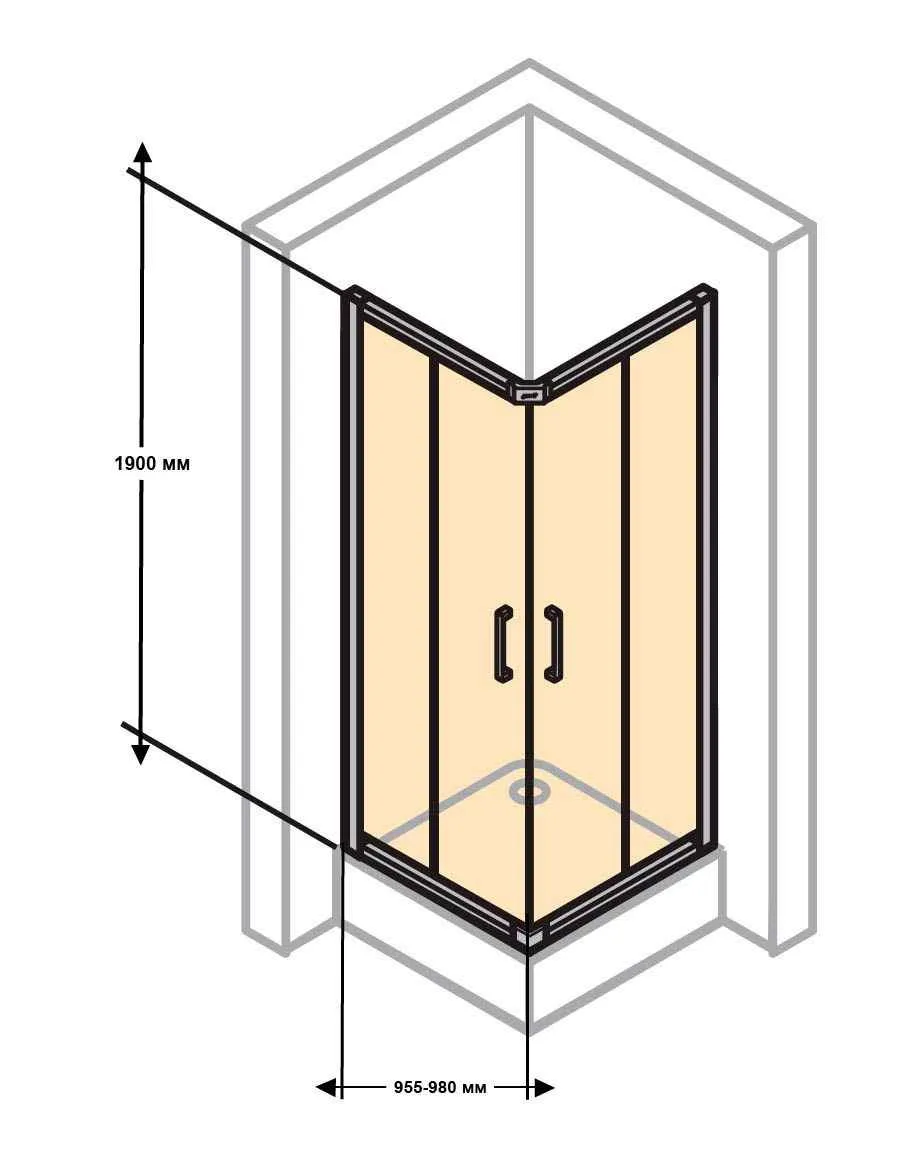 Розсувна душова кабіна Huppe Classics 2 C20104.069.321