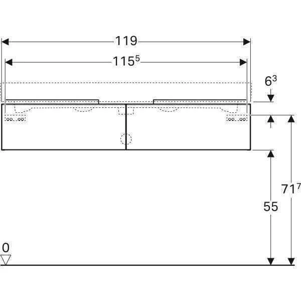 Ящик під умивальник Geberit  iCon 841122000