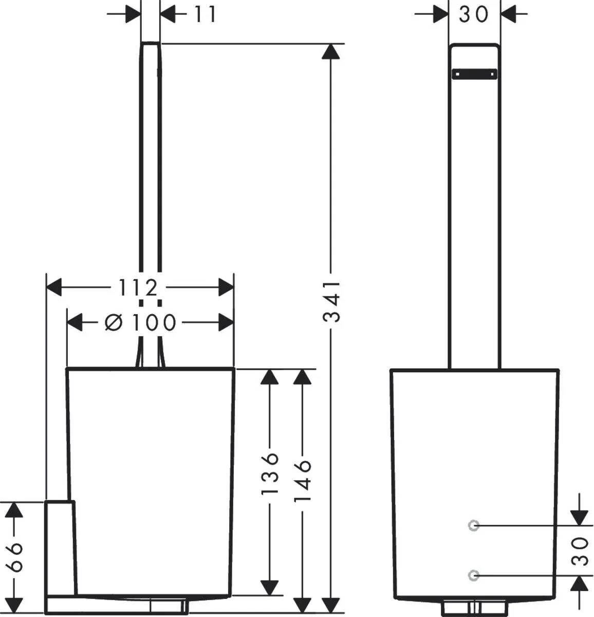 Ершик Hansgrohe WallStoris 27927670