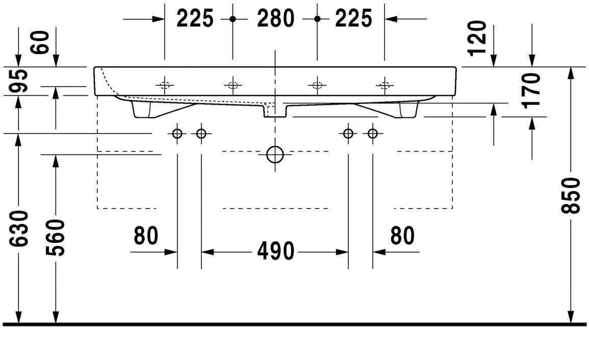 Умывальник Duravit Happy D.2 2318120024
